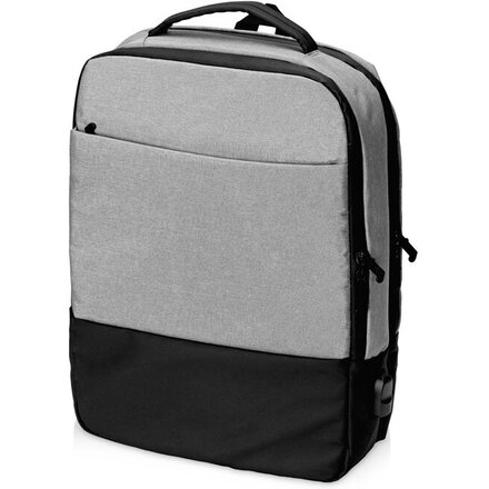 Рюкзак для ноутбука 15,6" "Slender" светло-серый Cool Gray 8 C/черный