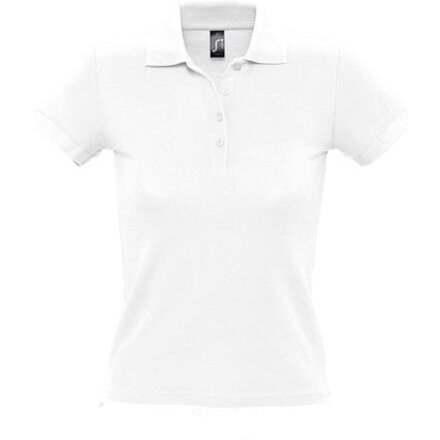 Рубашка-поло женская "People" 210, XL, белый