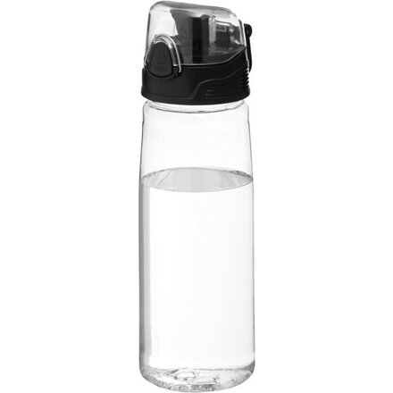 Бутылка для воды "Capri" прозрачный/черный