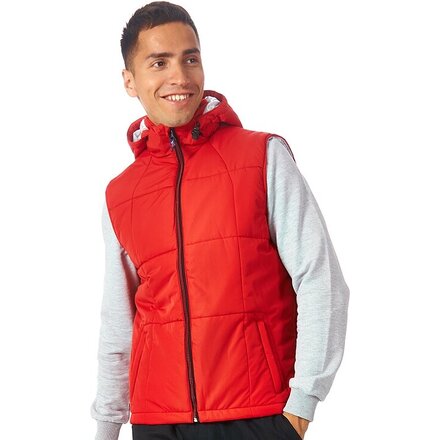Жилет "Vigour" мужской, красный/стальной, размер S