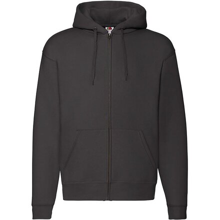 Толстовка мужская "Premium Hooded Sweat Jacket" 280, S, с капюшоном, черный