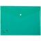 Папка-конверт на кнопке "Deli", A4, зеленый