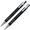 Набор "Эльба" черный/серебристый: ручка шариковая и карандаш механический