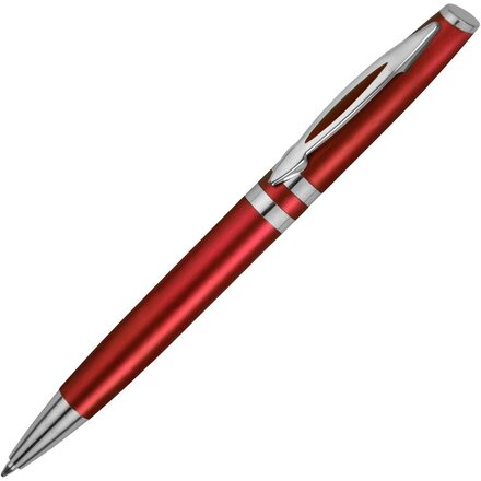 Ручка шариковая "Невада" красный/серебристый