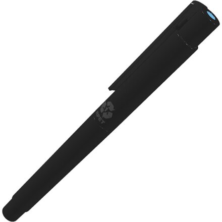Ручка-роллер "Recycles Pet Pen PRO R" черный, стержень светло-синий