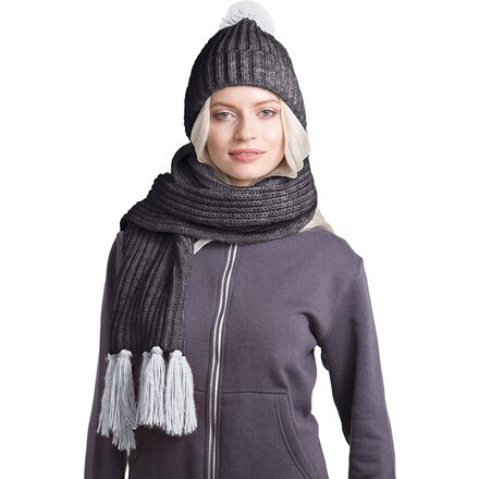 Набор "GoSnow" антрацит/серый меланж: шарф и шапка