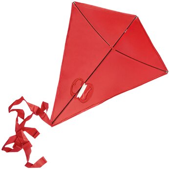 Воздушный змей "РОМБ", красный