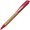 Ручка шариковая автоматическая "N17" натуральный/красный 201 C