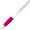 Ручка шариковая автоматическая "Nash" белый/розовый/серебристый