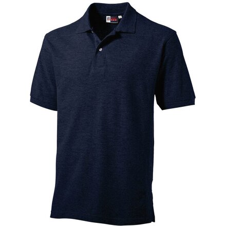 Рубашка-поло мужская "Boston" 180, L, темно-синий