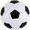 Антистресс "Kick off" белый/черный