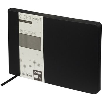 Скетчбук А5 «Sketch & Art» 200 г/м2, черный