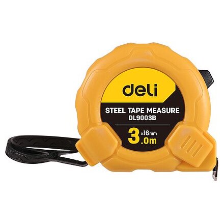 Рулетка "Deli 9003B", желтый