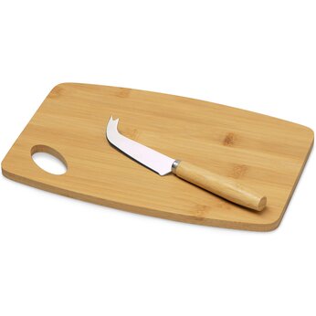 Набор для сыра с ножом и доской из бамбука