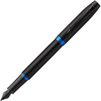 Перьевая ручка Parker IM Vibrant Rings Flame Blue, стержень:F, цвет чернил: blue, в подарочной упаковке.