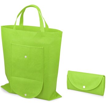 Складная сумка Plema из нетканого материала, лайм