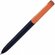 Ручка шариковая автоматическая "Flow Pure GOM K" софт-тач, черный/оранжевый