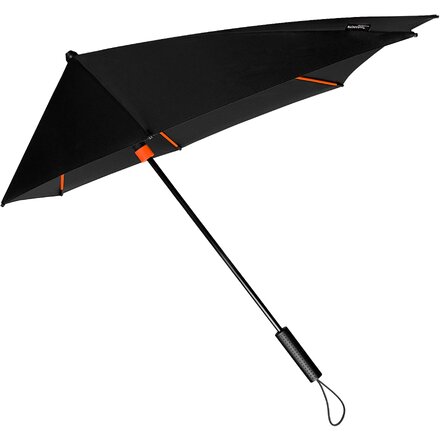 Зонт-трость "ST-12-ORANGE" черный/оранжевый