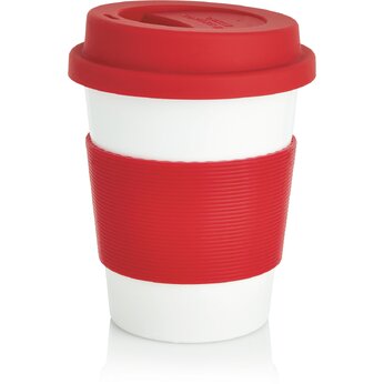 Стакан "P432.884" белый/красный