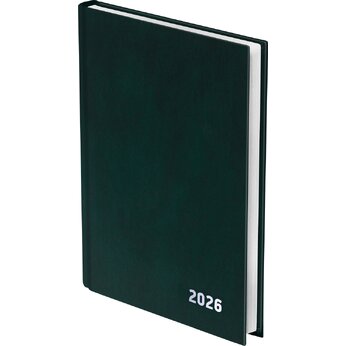 Ежедневник датированный А5 "Бумвинил BG", зеленый 2026
