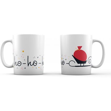 Кружка "Ho-ho-ho" белый/разноцветный