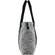 Сумка-шоппер женская BUGATTI Ambra, серо-черный цвет, хлопок/полиэстер, 45х10х34 см