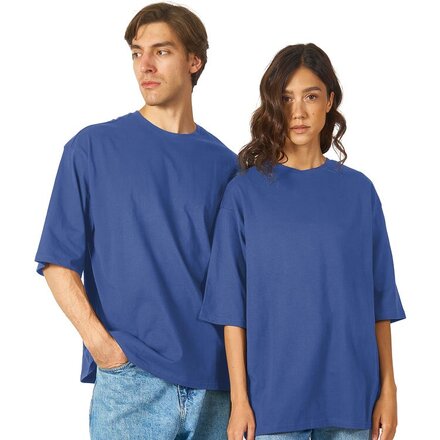 Футболка Berlin к/р оверсайз, 100% хлопок, 180гр, классический синий, размер XS-S