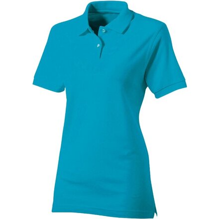 Рубашка-поло женская "Boston 2.0" 180, XL, лазурный
