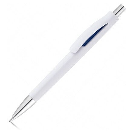 Ручка шариковая автоматическая "Straced" белый/синий