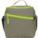 Изотермическая сумка-холодильник "Neo Classic" c контрастной молнией, серый/зеленое яблоко