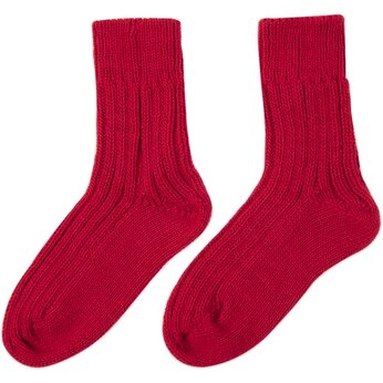 Носки подарочные "НАСВЯЗИ©", ярко-красный