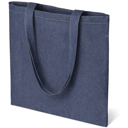 Джинсовая сумка-шоппер "Indigo"  с широкими лямками
