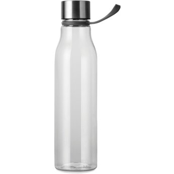 Бутылка для воды "Lean" с кольцом, прозрачный/серебристый