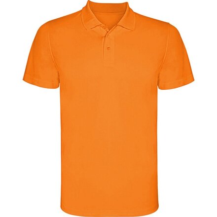 Рубашка-поло мужская "Monzha" 150, 3XL, неоновый оранжевый