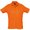 Рубашка-поло мужская "Summer II" 170, S, х/б, оранжевый 