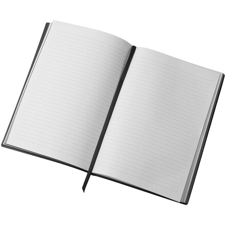 Блокнот в гибкой обложке А5 «C1» софт-тач, черный