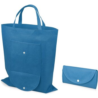 Складная сумка Plema из нетканого материала, синий