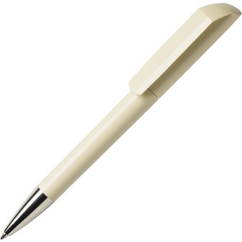 Ручка шариковая автоматическая "Flow C CR" кремовый/серебристый