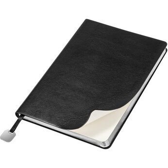 Ежедневник недатированный "Flexy Buffalo", черный, срез серебристый