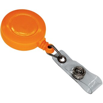 Держатель-ретрактор для бэджа "4hand", оранжевый 716 C