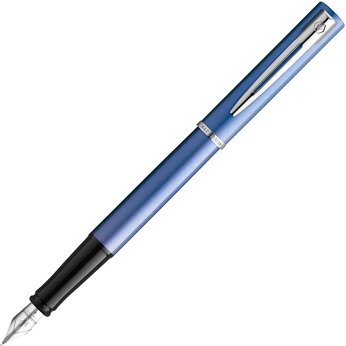 Перьевая ручка Waterman GRADUATE ALLURE, серебристый/синий/черный