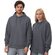 Толстовка с капюшоном «Lisbon» унисекс, темно-серый, L