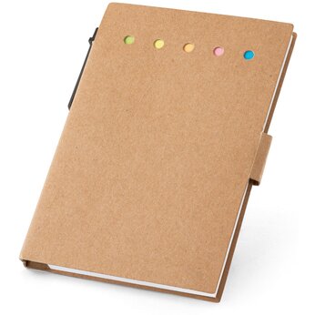 Набор стикеров с бумагой для заметок "Cooper" с ручкой, натуральный