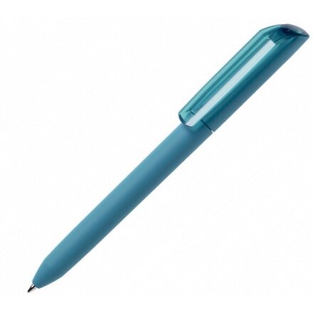 Ручка шариковая автоматическая "Flow Pure GOM 30" софт-тач, бирюзовый
