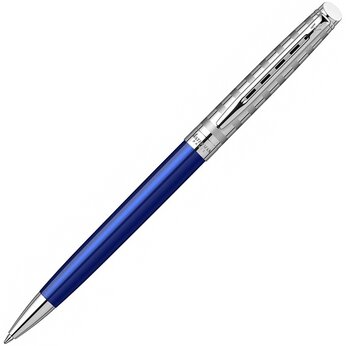 Шариковая ручка Waterman Hemisphere French riviera Deluxe, серебристый/синий