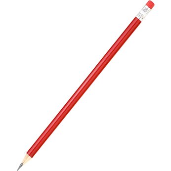 Карандаш простой "Largo" HB, красный