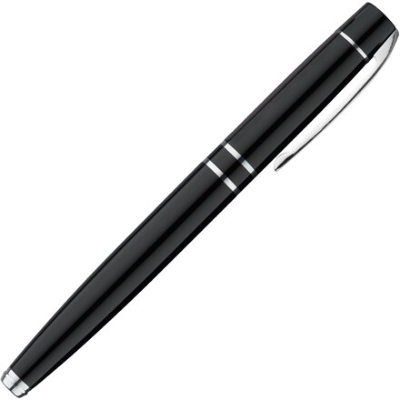 Ручка-роллер "Vip R" черный/серебристый