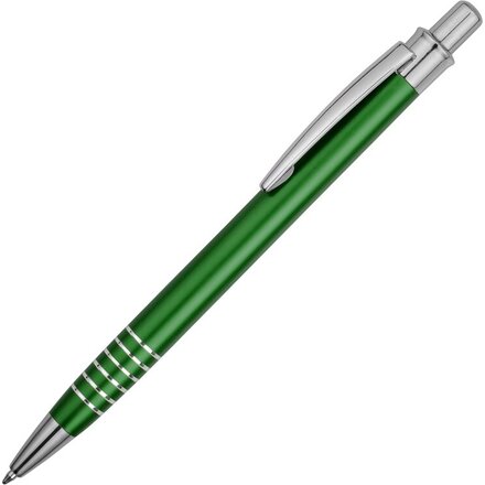 Ручка шариковая автоматическая "Бремен" зеленый/серебристый