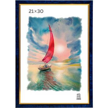 Фоторамка "П2-204 Zebra" 21*30 см, синий