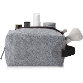 Косметичка с ручкой "Felt", серый/черный